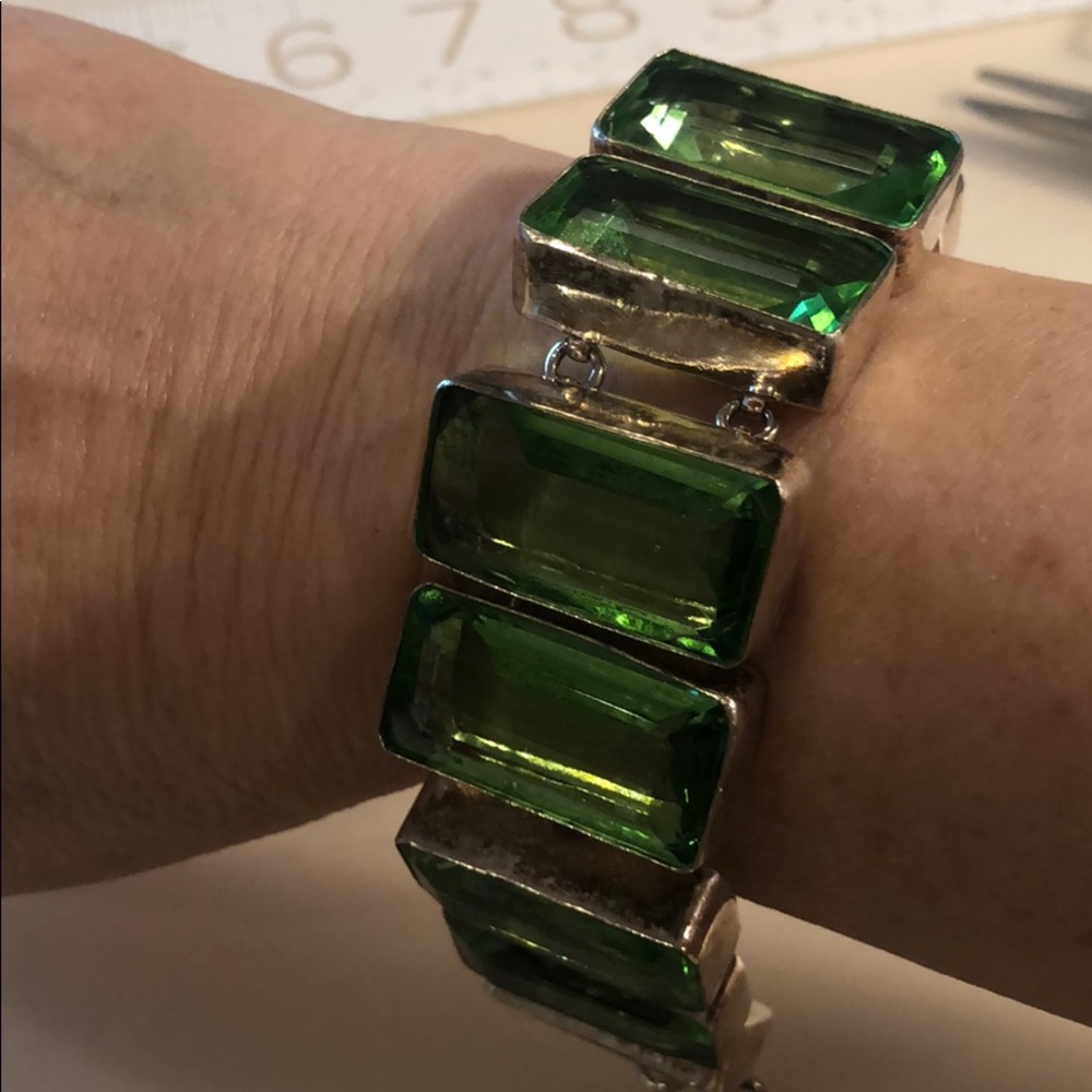 Vintage Sterling Statement Bracelet - image 7